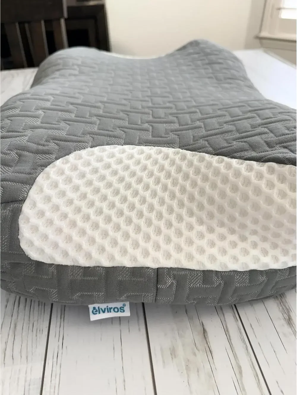Elviros Memory Foam Cervical Pillow Ergonomic Neck Support Side Back